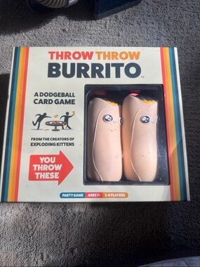 Throw Throw Burrito Party Game with Foam Burritos
